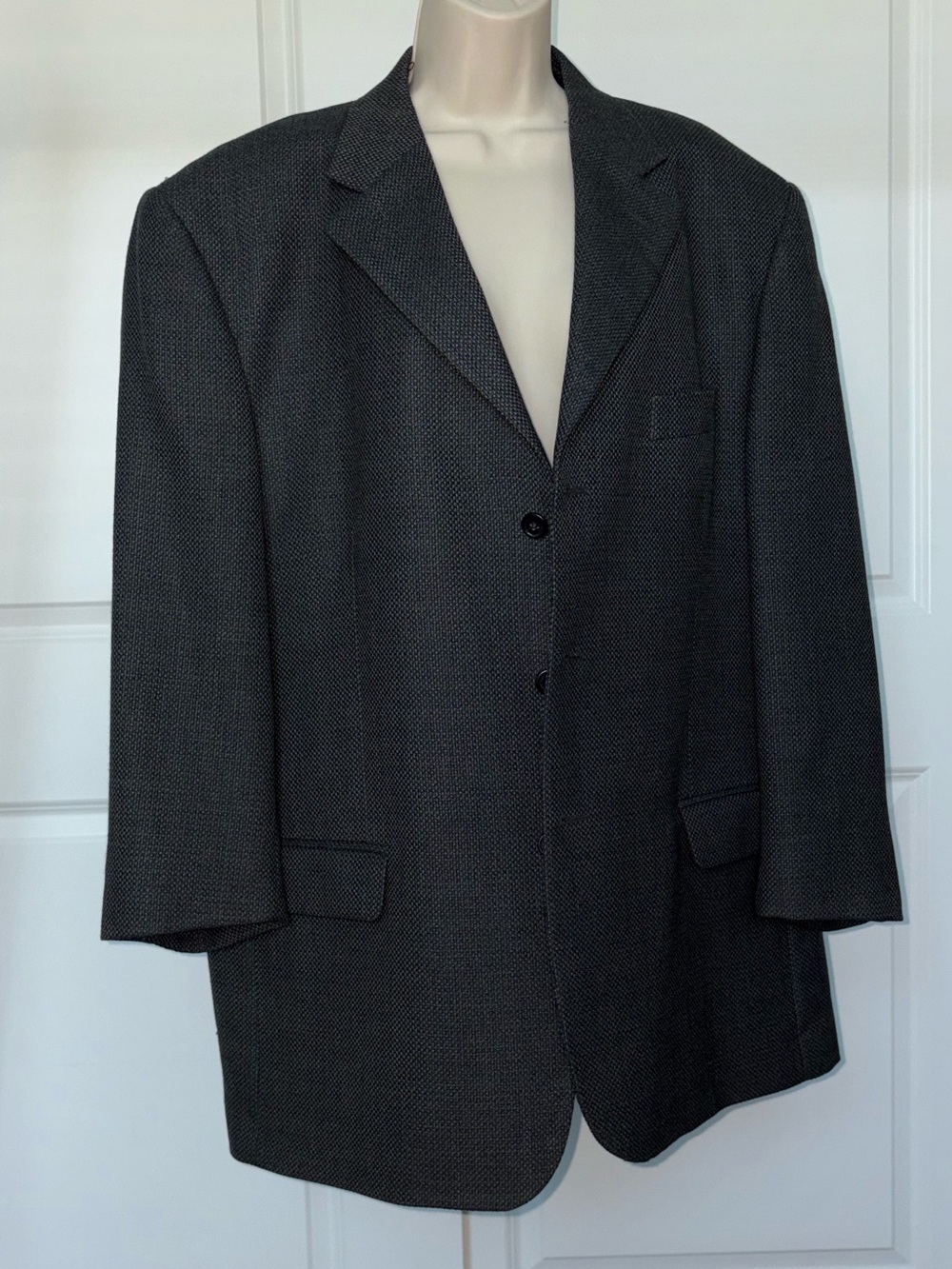 Pronto Uomo Charcoal Textured Blazer